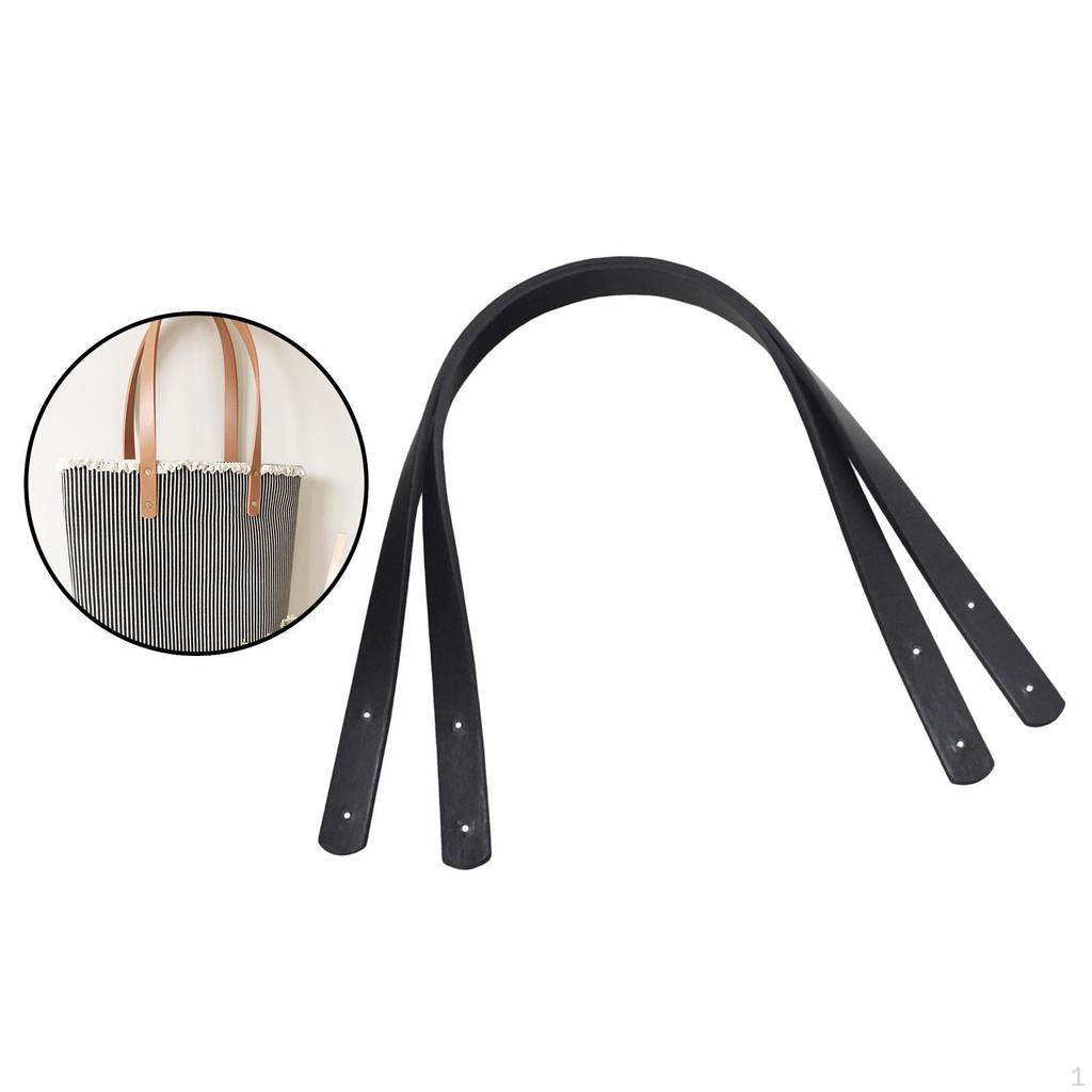 2 Pcs, PU Leather Tote Bag, Belt Strap, Replacement Handle, Detachable DIY Bag Accessory,