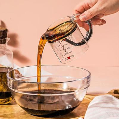 Yousheng 4-In-1 Adjustable Measuring Cup with Ergonomic Handle Push-up Bottom Dual Scale Measurement Cup Cooking Baking Kitchen Supplies