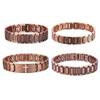 Cross-shaped Full Magnetic Bracelet Red Copper Men Bangle Magnetic Stone Bracelet Jewelry Gift