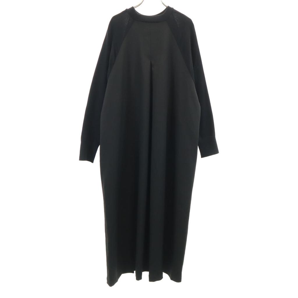ADORE Long sleeve Knit switching Long dress 38 black Women Used