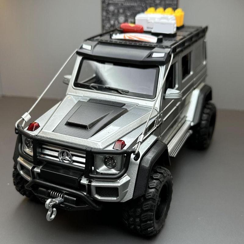 1/22 Modifizierte Version Benz G550 Legierungsauto Modell Diecast Simulation Metallspielzeug Geländewagen Automodell Ton und Licht Geschenk für Kinder