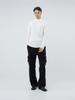 Chaenseseunoi Fleece Wool Half Turtleneck - White /M244Tp03Wh