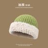 Wool hat women's autumn and winter 2025 new thickened warm face small versatile plush wool fisherman hat