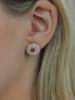 Cerabonito Ceramic Donut Marbling Earrings (Pg)