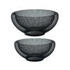 2 Pieces Nordic Styles Sturdy Metal Wire Storage Fruit Basket Set for Kitchen Supplies and Living Room Organization