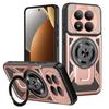 Luxury Magnetic Stand Phone Cases for Xiaomi Redmi Note 15 14 13 Pro Plus Shockproof Armor Carbon Fiber Clashing Protector Cover