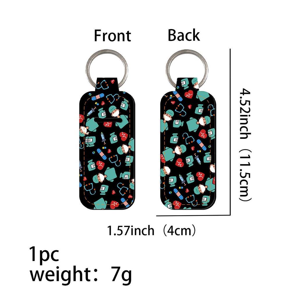 Trendy Creative Coin Purse Keychain with Lipstick and Perfume Holders