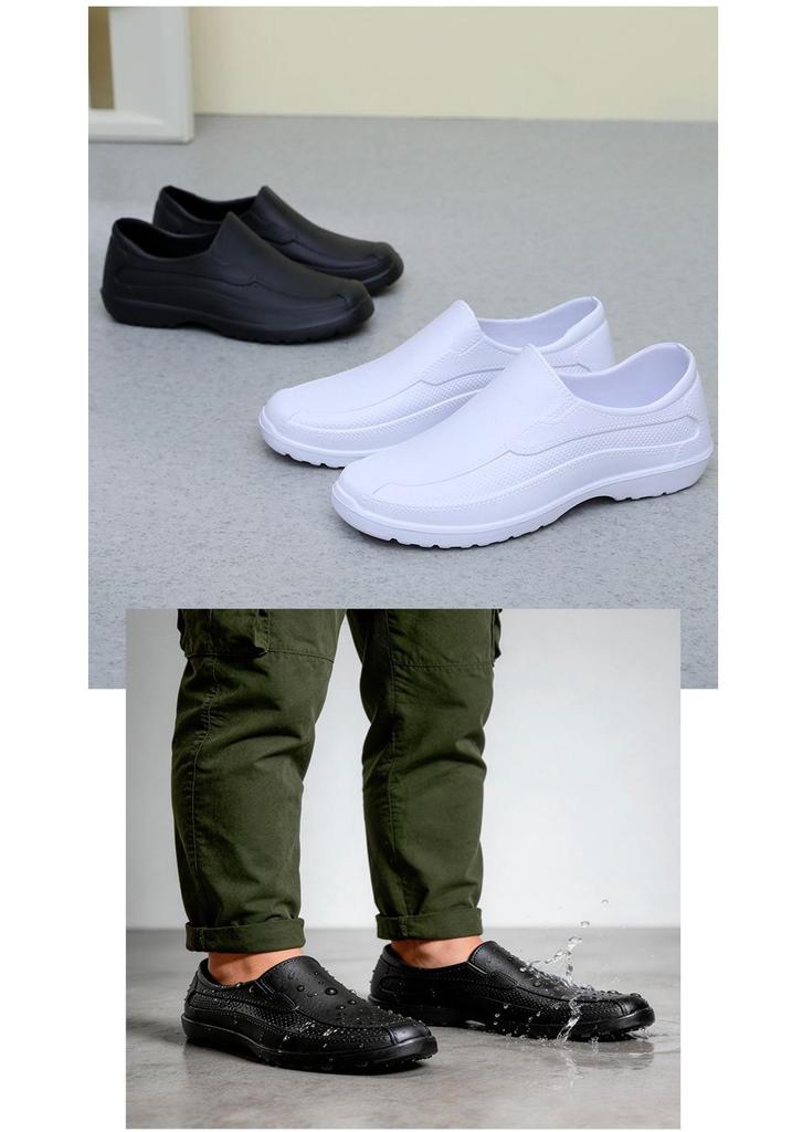 Lutei EVA Low-Cut Non-Slip Rain Boots: Water-Resistant Shoes for Men & Women, Perfect for Food Industry & Labor Protection