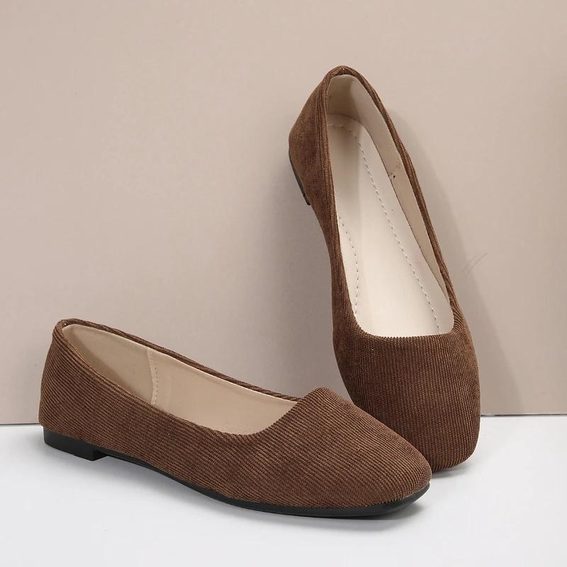 Fashion Spring and Summer Fashion New Sexy Solid Color Flat Bottom Women's Comfortable Round Toe Casual Elegant Popular Walking Shoes