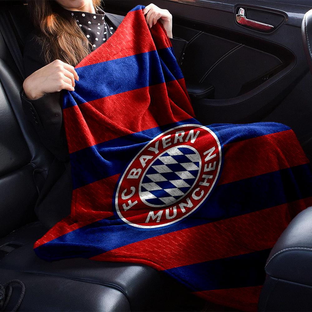 Bayern Munich Theme Printed Blanket - Perfect for Couch, Bed, Travel & Outdoor Use | Machine Washable, Cozy & Durable.