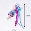 New Ice Cream Car Keychain Mini Lollipop Leather DIY Decoration Colorful Car Key Chains