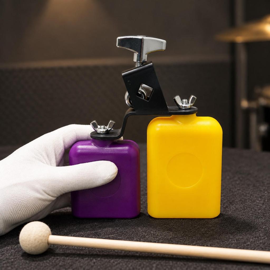 DoubletoneTone Cow Bell Mountable with Mounting Bracket Versatile Cowbell