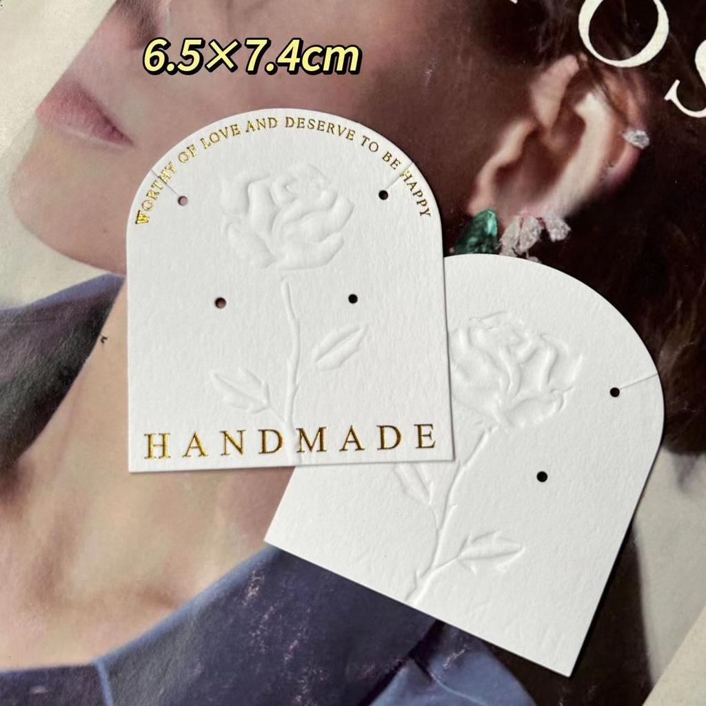Fashionable and Minimalist Accessory Cardstock Earrings and Necklaces Display Card Hairbands Hair Clips Packaging Paper Cards Jewelry Back Cardboard