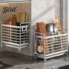 Durable Metal Drainer Rack Rust Utensil 46056 Holder Stainless Steel Compartments Drying Proof Space Saving Kitchen Storage Sink Caddy