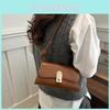 Stylish Retro Small Square Bag For Women In Black White Brown Red And Coffee Shades