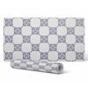 Protective Tabletop Mat with Fashionable Geometric Grid Print 90X45 Cm