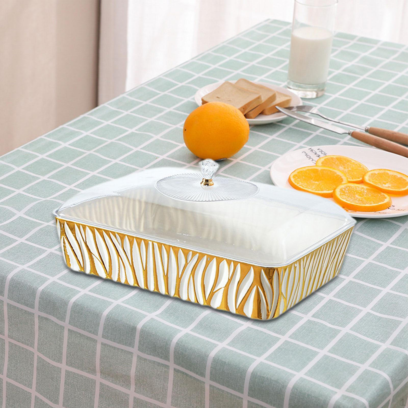 

Поднос для сервировки, держатель для торта, демонстрационная тарелка, декоративная с крышкой, блюдо для еды, десерт из овощей 35.1cmx25.8cmx15.5cm