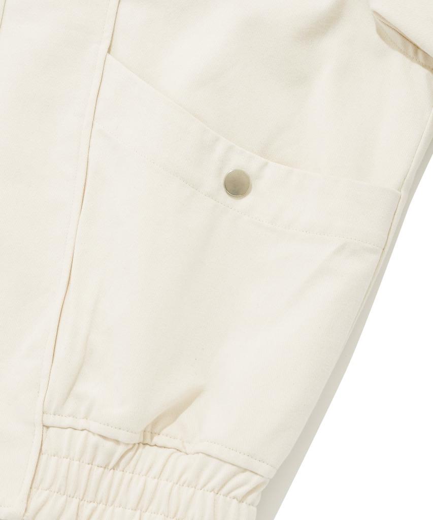Fallett Cotton Curved Blouson Light Beige