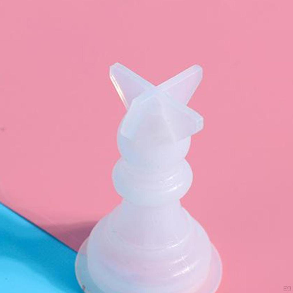 1Set Chessboard Chess Pieces Epoxy Silicone Resin Casting for Checkerboard Making DIY