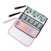 PVC Clear Letter Wash Cosmetic Bag Travel Snack Bag Clear Letter Embroidered Bag for Travel Beach Portable Toilet Storage