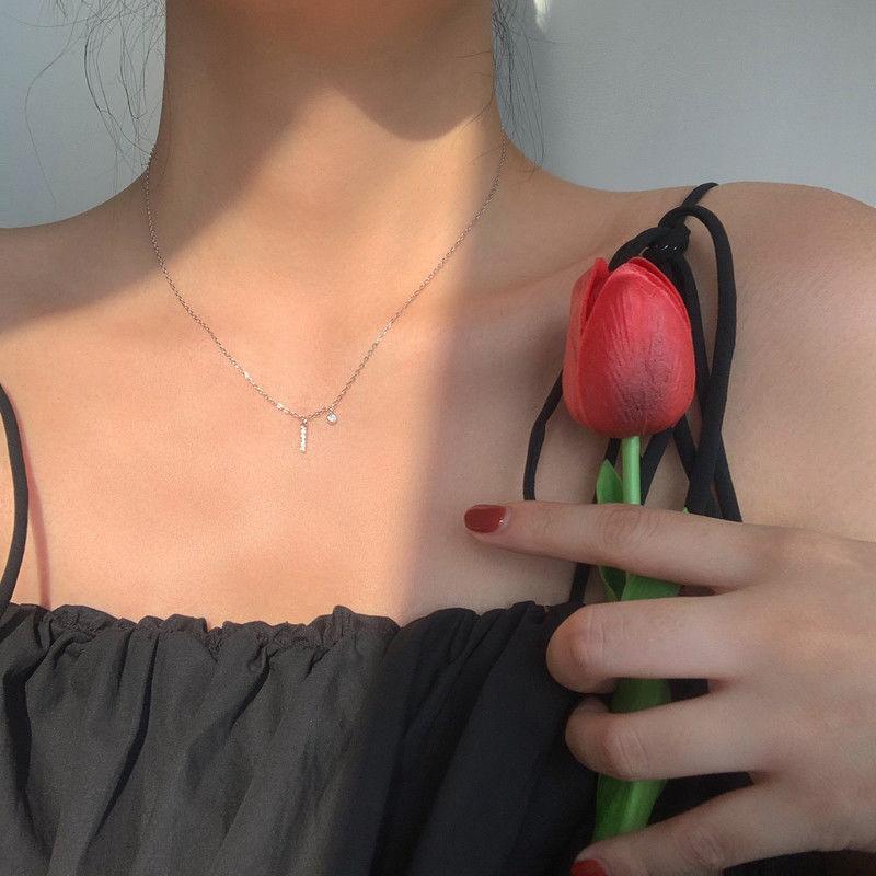 Geometric Pendant Necklace With Large And Small Squares