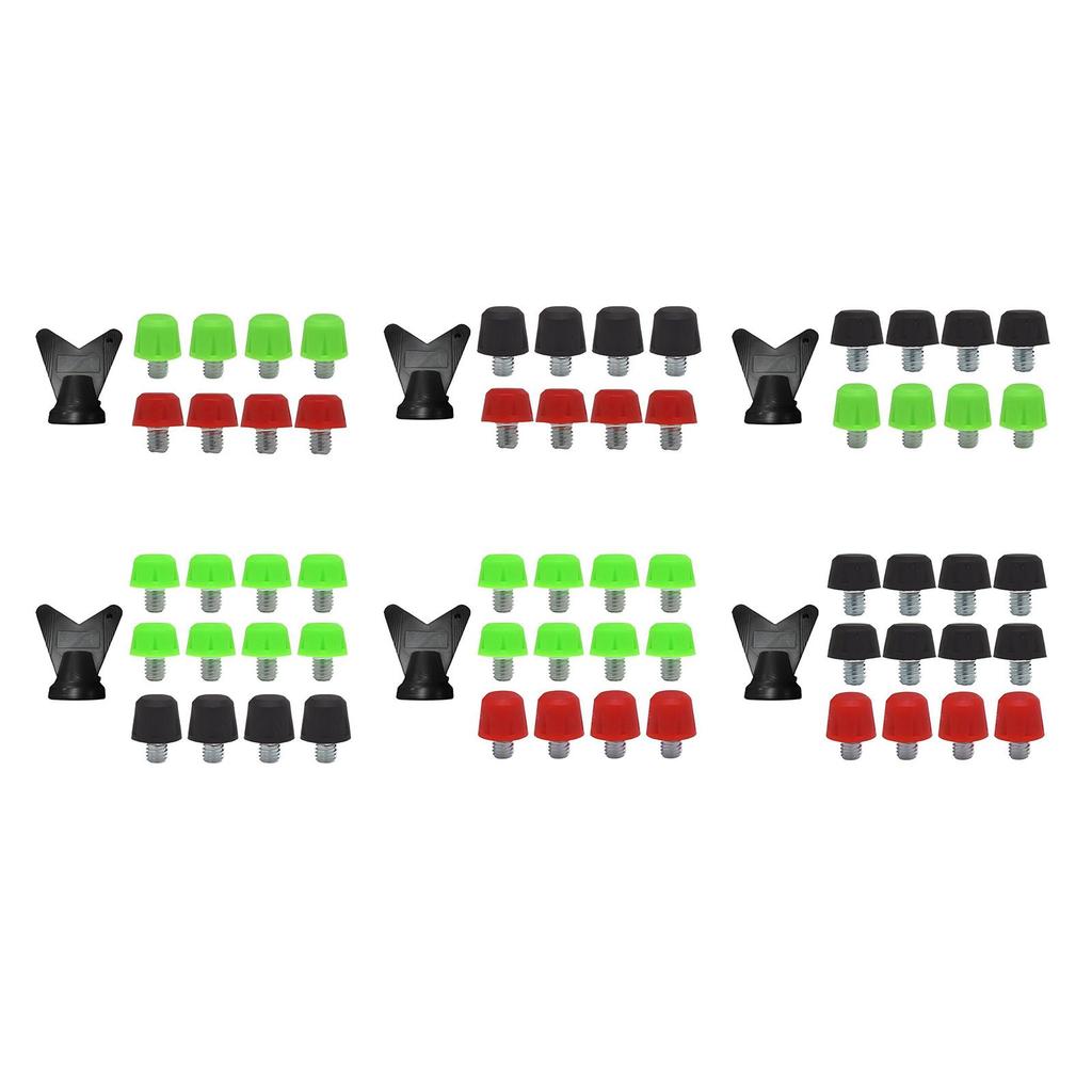 12 Pieces Football Shoe Spikes Football Boot Studs Thread Screw 6mm Dia Firm