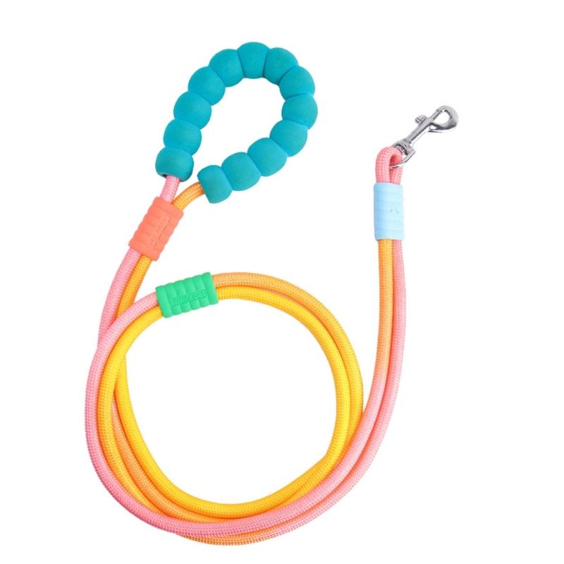 Dog Training Leash Colorful Multifunction Pet Leash Harnesses CrossBody Leash Multifunction Dog Leash 5ft 1