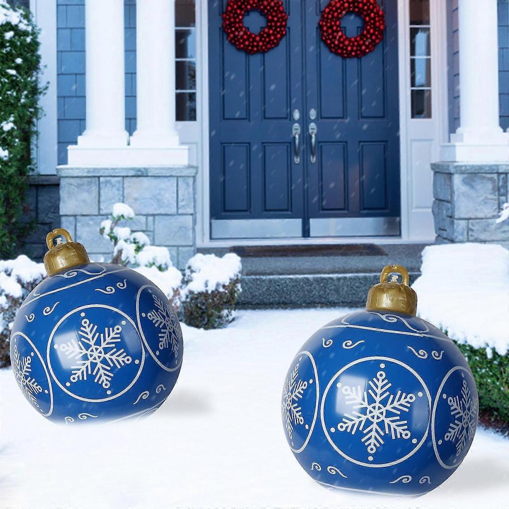 60cm Outdoor Christmas Inflatable Decorated Ball Giant Christmas Inflatable Ball Christmas Tree Decorations