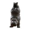 Plastic Meditating Clumsy Hippo Statue Figurine For Home Office Meditations Room Decors Unique Gift For Animal Lover