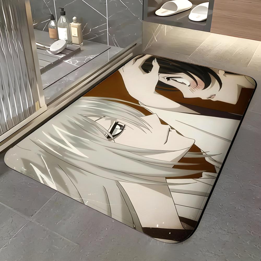Anime K-Kamisama Kiss Grindų kilimėlis Minkštas flanelinis Įėjimo durų kilimėlis Neslystantis Sugeriantis Vonios kambario Miegamojo Grindų kilimas