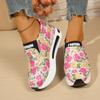 Fashion Women 2025 Summer New Sneakers Fashion Breathable Lace Mesh Flower Embroidery Round Head Thick Bottom Shoes Women Sneakers Women