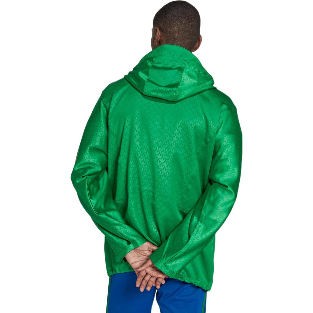 adidas Originals Trefoil Windbreaker mit Logoprint und Kapuze mit Kordelzug Herren Jacken Grün IB3440