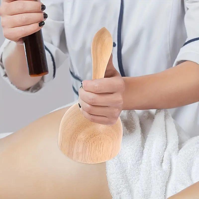 Wooden Swedish Cup Gua Sha Board Meridian Massage Tool for Outdoor Physio and Health Care
