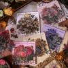 40 Sheets Vintage Romantic Flower Stickers, Beautiful Floral Decor, Journal DIY Creative Collage Decals
