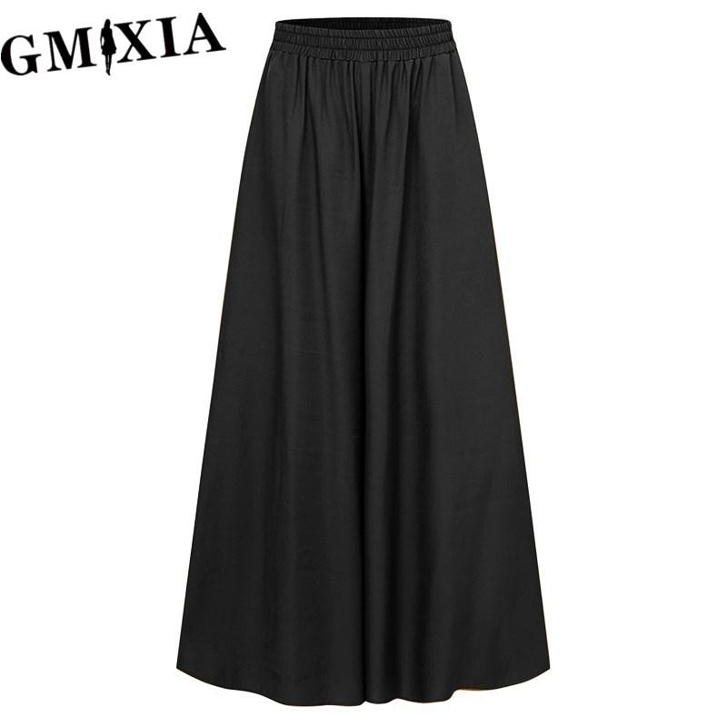 

GMXIA Женские модные повседневные брюки и капри с однотонным принтом S чёрный