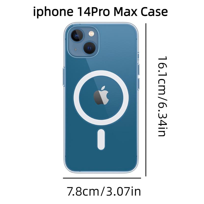 Transparent Magsafe Magnetic Iphone 14 Case Acrylic Material In Stock iphone14Pro Max