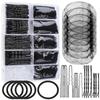 Professional Hair Styling Supplies Invisible Hair Nets Elastic Rubber Ties U Clips Straight Clips for Salon Hairstyling