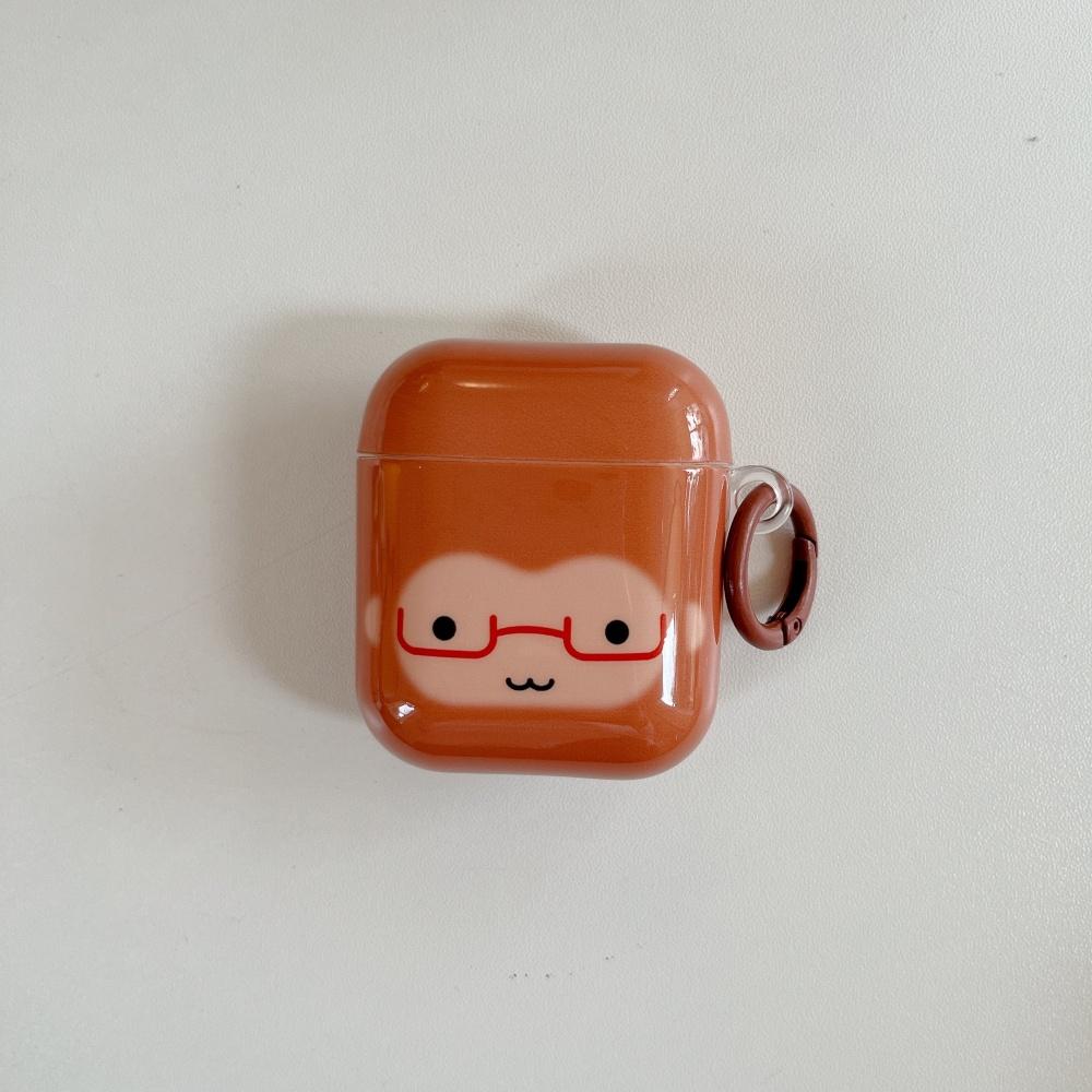 ins Korean monkey puppy expression applies to airpods4 earphone case pro3 new airpodspro2 protective case 3rd generation Apple wireless bluetooth