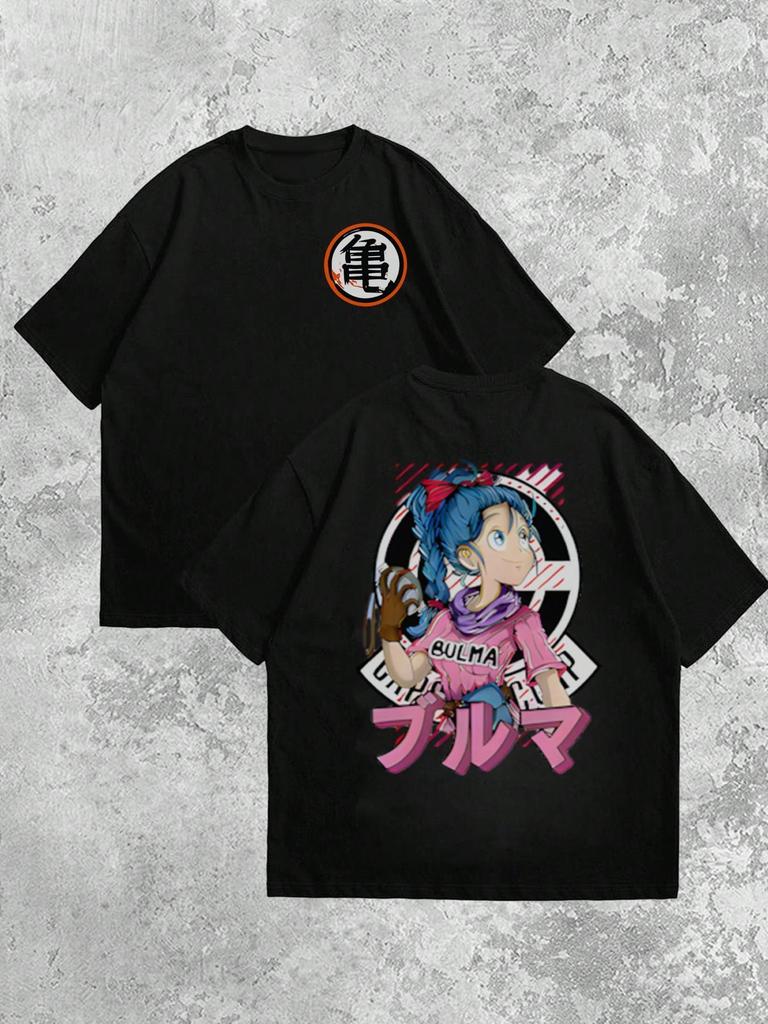 Anime Dragon Ball Bulma Grafická Trička Oversized Pánské Oblečení Léto 2025 Ležérní Dámská Trička s Krátkým Rukávem Streetwear Vrcholy Y2k