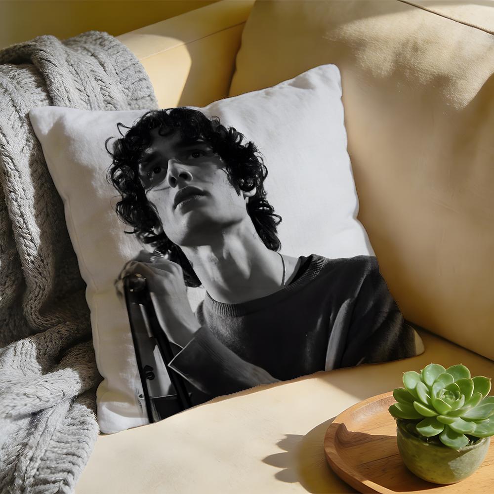 

Cushion Cover Washed Linen Soft Breathable Decorative Case for Sofa Home Pillow cover Singer Sombr 30x30cm