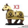 Medieval Castle Soldier Action Figures Building Block Empire Templars Lancer Warrior Militia Helmet Shield Sword Bow Toy Gifts