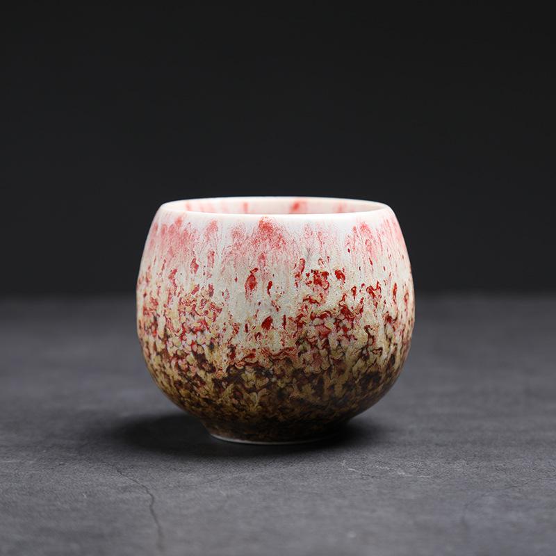 Japanese Style Ceramic Teacup Kiln Transformation Ceramic Tea Bowl Water Cup Kung Fu Single Cup Creative Teaware Drinkware New