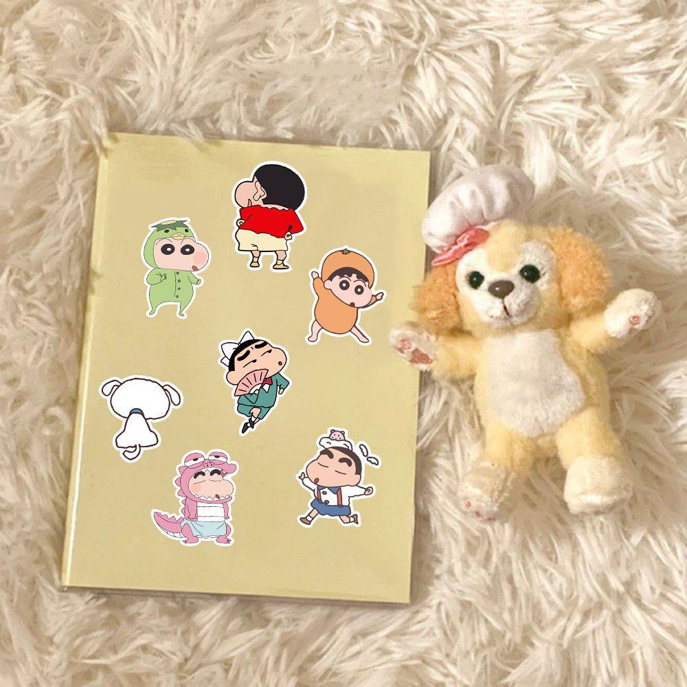 300 Cartoon Shin-chan Stickers: Cute, Waterproof Japanese Anime Collection Featuring Shinnosuke Nohara - Hot Seller.