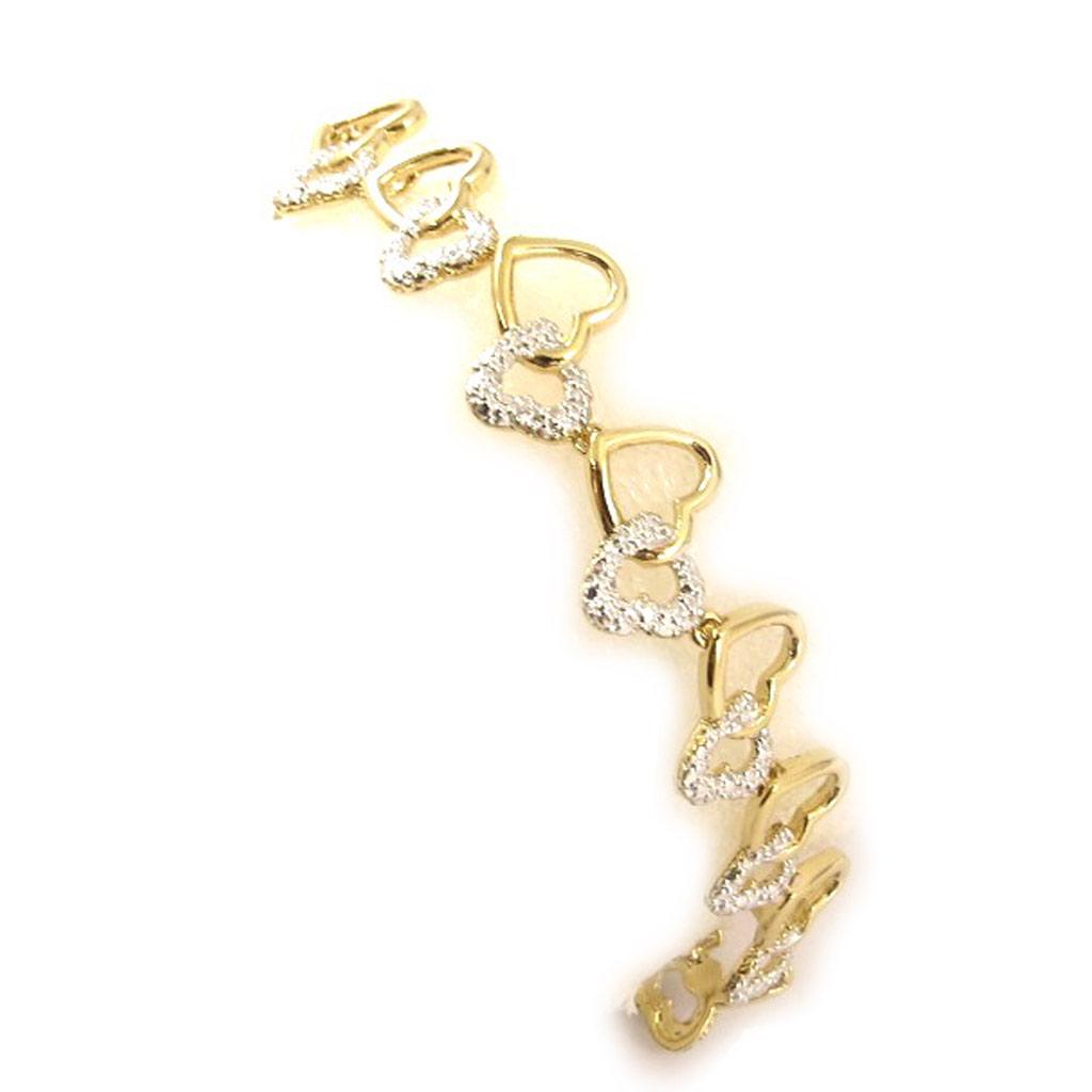 Les Trésors De Lily [D4574] - Gold Plated Bracelet 'Tendres Miitiées'