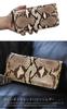 Bercute Python Diamond Python Genuine Leather Snakeskin Long Wallet for Men and Women, Round Zipper Closure, Large Capacity, Multifunctional, Slim,