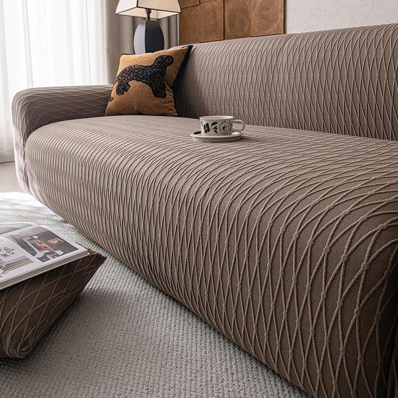 Жаккардовый флисовый чехол для дивана, Универсальный для всех сезонов, Эластичный Всеобъемлющий, Универсальный чехол, Фиксированный и Нескользящий. 70-90cm