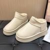 Модні нові теплі плюшеві однотонні жіночі зимові черевики 2024 Гарячий розпродаж, зносостійкі зимові модні повсякденні зручні чоботи на товстій підошві