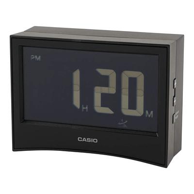 CASIO Alarm Clock Radio Black Digital Inverted LCD Temperature Humidity Calendar Display Timer Included X X DQD-S01J-1JF 7.1 9.6 3.6cm