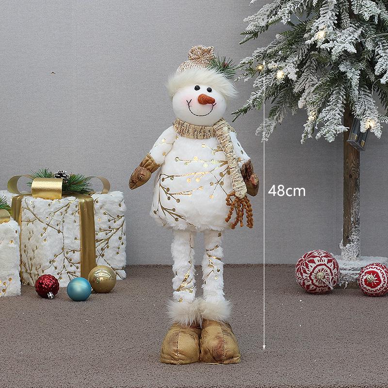 

Рождественская игрушка Снеговик - 48см/75см Текстильное искусство с принтом