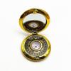 High-Precision 2-Inch Copper Compass Pocket Watch with Feng Shui Plate and Silk Flower Design